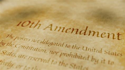 10th Amendment to the Constitution