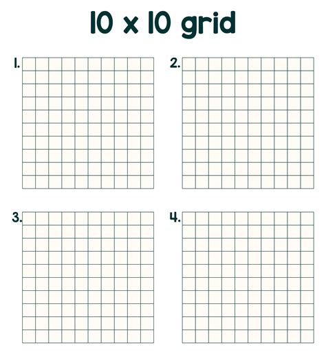 10x10 Graph Paper Printable