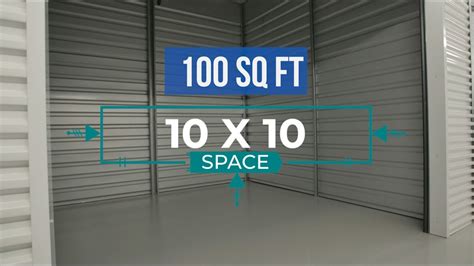 10x10 Storage Unit Size Information YouTube