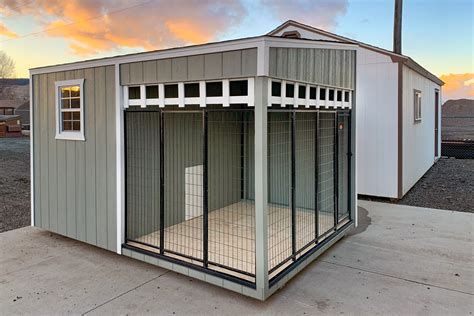 Rovibek 10x10 Large Outdoor Dog Kennel with Roof, Heavy