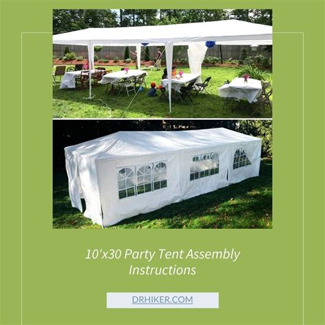 10x30 Party Tent Assembly Instructions: The Ultimate Guide to Effortless Set-Up