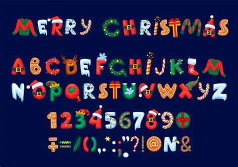 11,800+ Christmas Font Alphabet Stock Illustrations, Royalty-Free ... - muktibox.com
