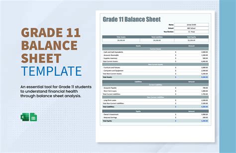 11+ Balance Sheet Template Free Download