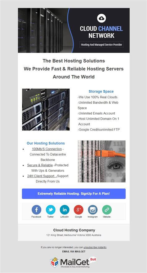 11+ Best Technology Email Marketing Templates For Tech Firms FormGet