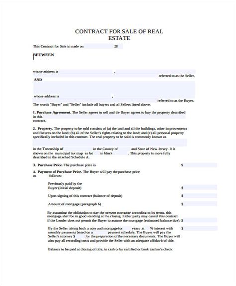 11+ For Sale by Owner Contract Examples Word, Docs Examples