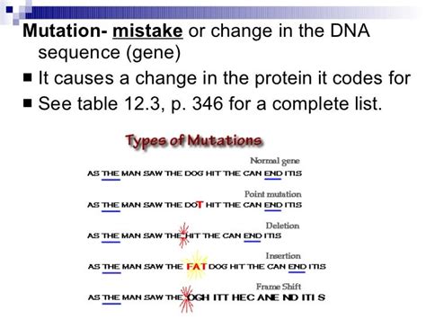 11+ Mutations And Gene Regulation Chapter 124 And 125 Answer Key