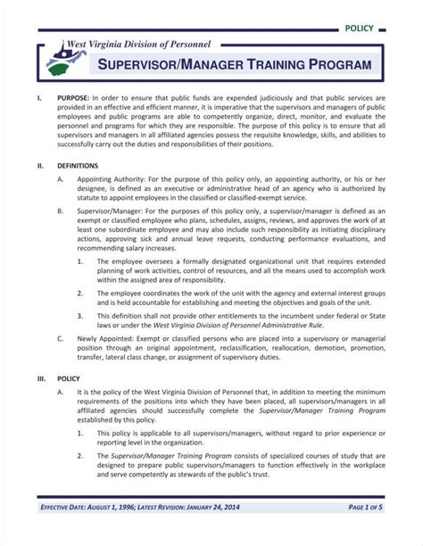 11+ Training Policy Templates Free PDF Format Download
