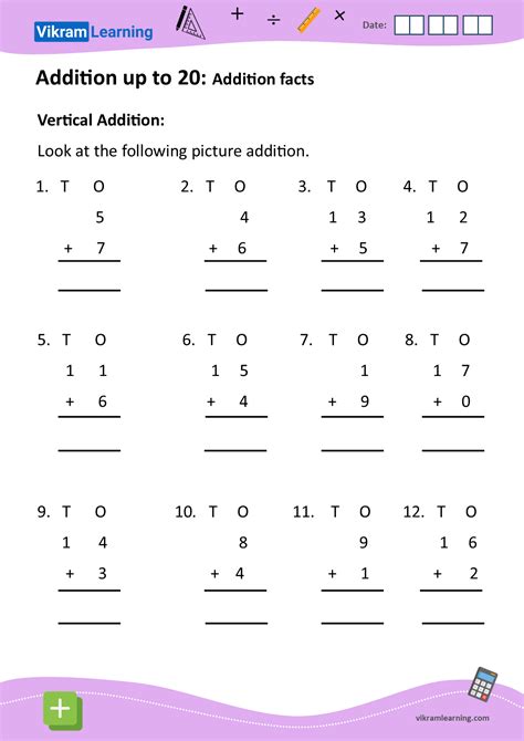 11 Best Images of Vertical Addition Worksheets Addition and