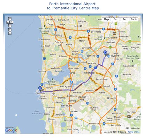 11 Km - Distance from Perth Airport to welshpool Western Australia