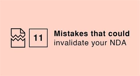 11 Mistakes That Could Invalidate Your NDA - EveryNDA