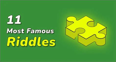 11 of the most famous riddles in history - Reader's … - wintechmobiles.com