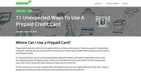 11 Unexpected Ways to Use Prepaid Debit Cards My3cents.com