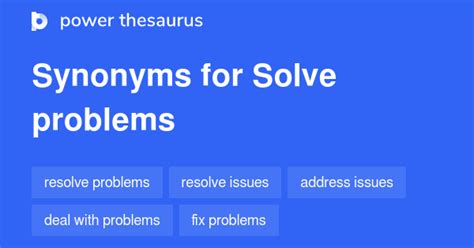 11 Words and Phrases for Needs To Be Solved - Power Thesaurus