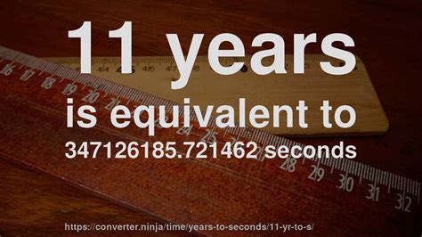 11 Years to Minutes Convert 11 yr in min - UnitChefs