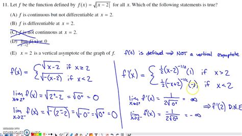 11 Ab Calculus Multiple Choice