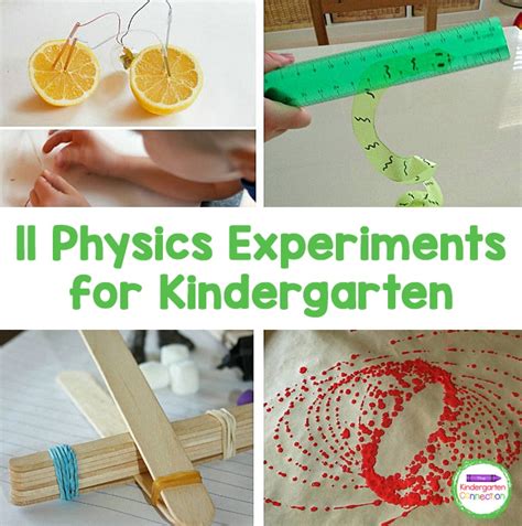11 Awesome Physics Experiments For Kids The Kindergarten Physics For Kindergarten - Physics For Kindergarten