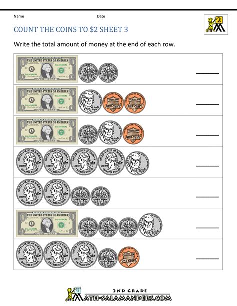 11 Free Counting Money Worksheets 2nd Grade Fun Grade 2 Money Worksheet - Grade 2 Money Worksheet
