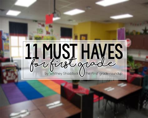 11 Must Haves For Teaching 1st Grade Firstgraderoundup 1st Grade Teacher - 1st Grade Teacher