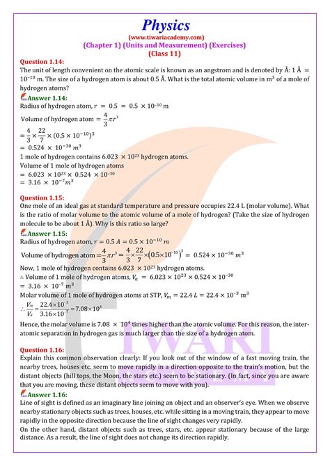 11 Physics Important Questions