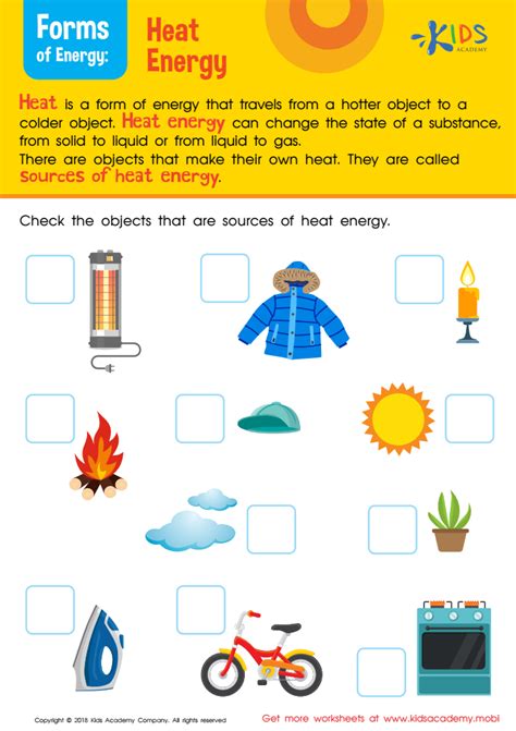 11 Science Heat Energy Worksheets With Answer Worksheeto Heat Worksheet 1st Grade - Heat Worksheet 1st Grade