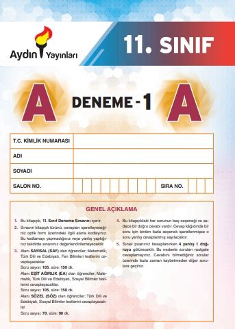 11 Sınıf Deneme