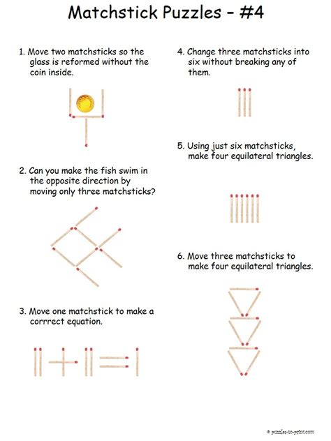11 Toothpick Puzzles That Make You Think Kitty Toothpick Math - Toothpick Math