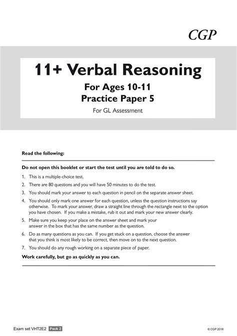 Read Online 11 Plus Verbal Reasoning Papers 