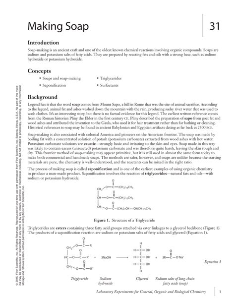 11.1: Making Soap Saponification Lab Procedure - wintechmobiles.com