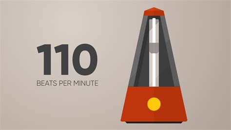110 BPM Metronome YouTube. 