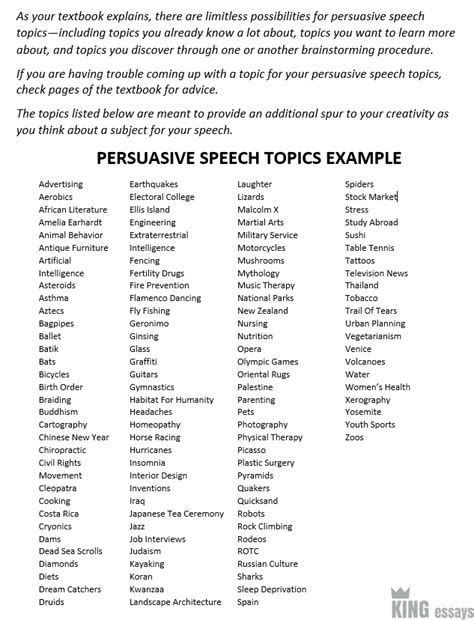 110 Interesting Persuasive Speech Topics To Impress Your Persuasive Writing Ideas - Persuasive Writing Ideas