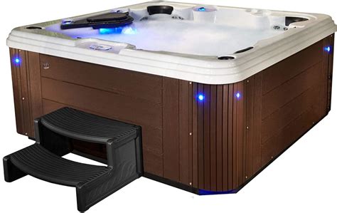 110 volt hot tub. The AR-500 Elite by AquaRest Spas is a 110v, 5-person hot tub including a full-length lounger, patented LED waterfall with 9 mood settings, 4 deep cup holders, and factory-installed AquaPure Ozone water purification system that will help reduce the use of harsh chemicals by up to 75%. Lay back in the body-conforming full-length lounger and enjoy … 