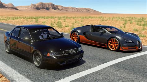 1100HP BUGATTI VEYRON VS 1100HP AUDI S4 DRAG RACE