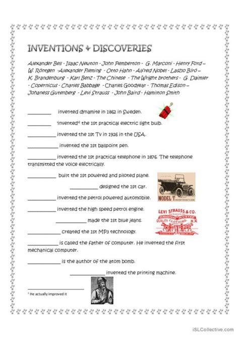 111 Inventions English Esl Worksheets Pdf Amp Doc Invention Activities For Elementary Students - Invention Activities For Elementary Students