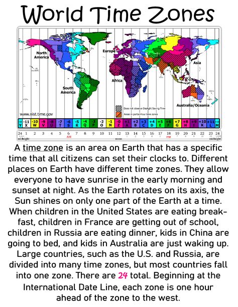 111 Top Time Zones Teaching Resources Curated For Time Zones Worksheet - Time Zones Worksheet