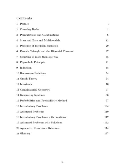 112 combinatorial problems pdf.  It lists 21 chapters covering fundamental combinatorics top...