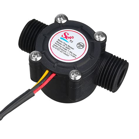 1120L/min Water Flow Sensor Meter & Digital LCD Display Control Gauge
