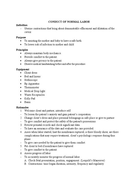 1123b Conduct Of Normal Labor And Delivery