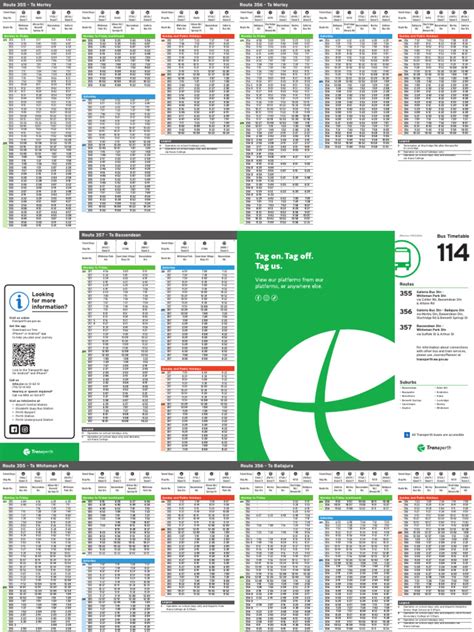 114 Bus Timetable