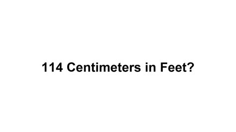 114cm In Feet