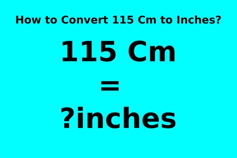 115 CM to Inches