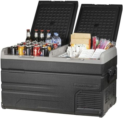 115L Brass Monkey Dual Zone Fridge / Freezer with Solar Charger Board ...