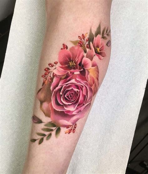 117 Of The Very Best Flower Tattoos Tattoo Insider Pink rose