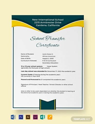 11Transfer certificate front page