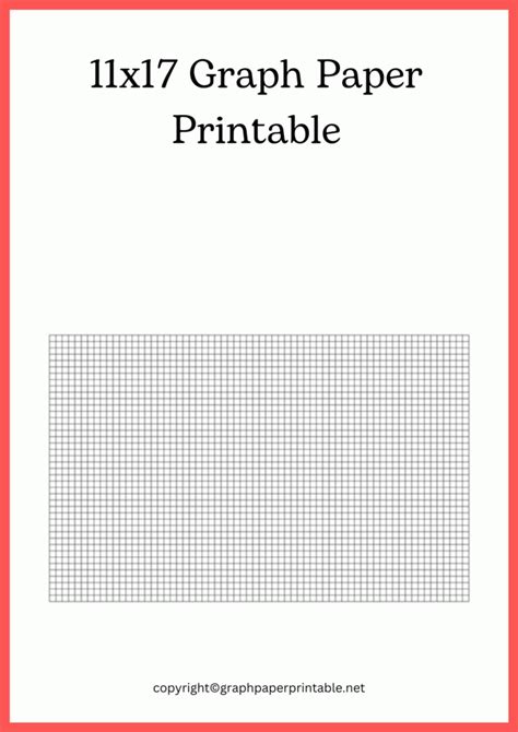 11X17 Graph Paper Printable