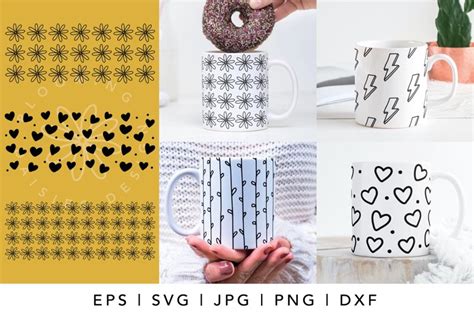 11oz mug wrap SVG bundle, coffee mug designs