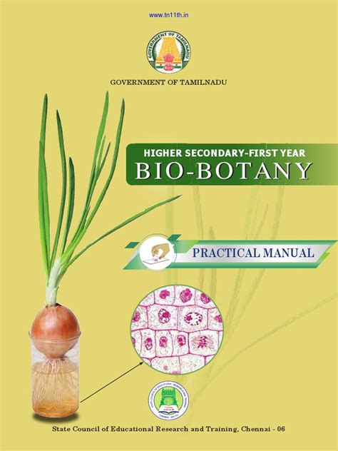11th Std Botany Practical Book