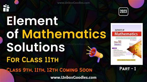 Read Online 11Th Class Elements Math Solutions 