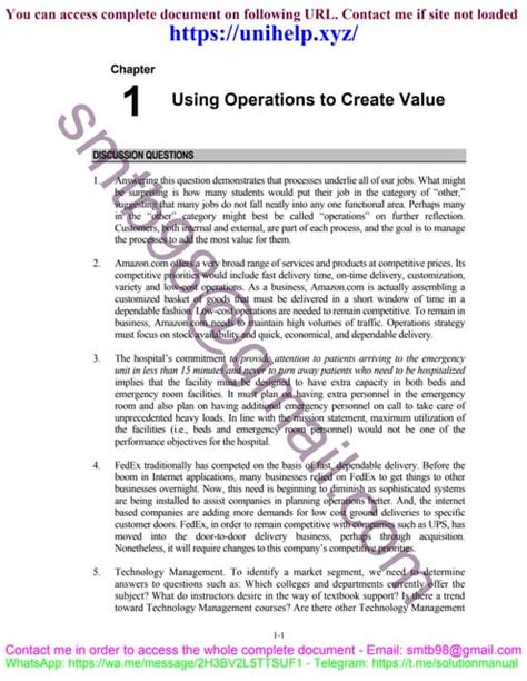 Full Download 11Th Edition Operations Management Answers 