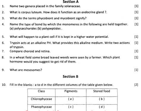 Full Download 11Th Question Paper Of Biology 