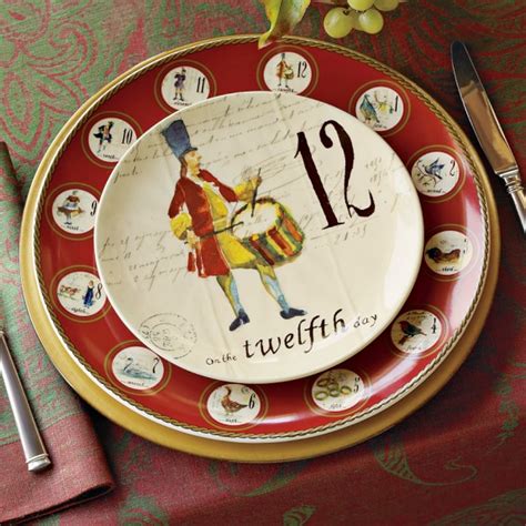 12 Days Of Christmas Plates Williams Sonoma, 5 x 19 and would